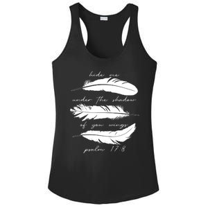 Hide Me Under The Shadow Of You Wings Psalm 17 8 Ladies PosiCharge Competitor Racerback Tank