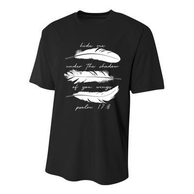 Hide Me Under The Shadow Of You Wings Psalm 17 8 Youth Performance Sprint T-Shirt