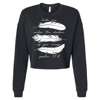 Hide Me Under The Shadow Of You Wings Psalm 17 8 Cropped Pullover Crew