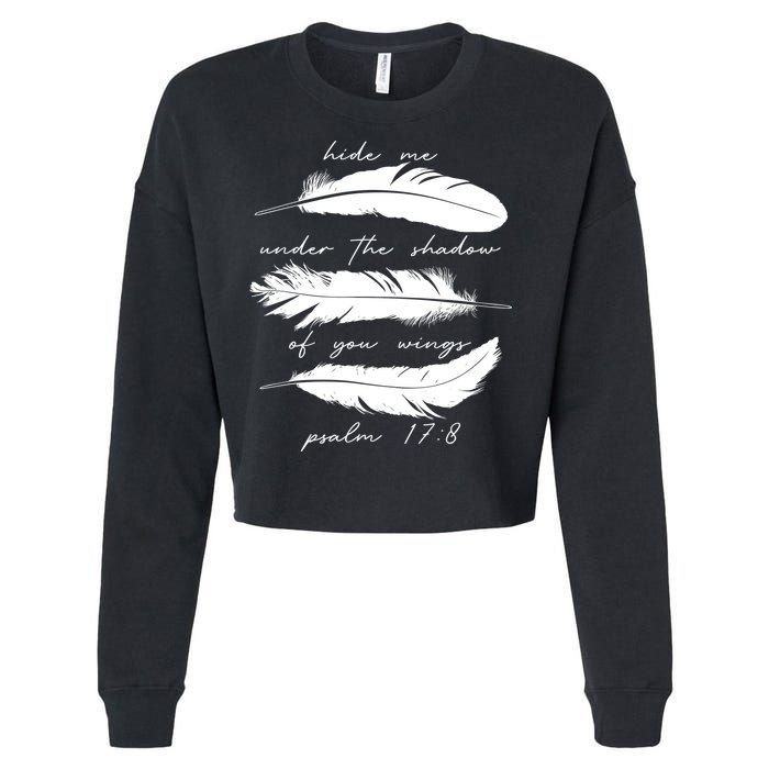 Hide Me Under The Shadow Of You Wings Psalm 17 8 Cropped Pullover Crew