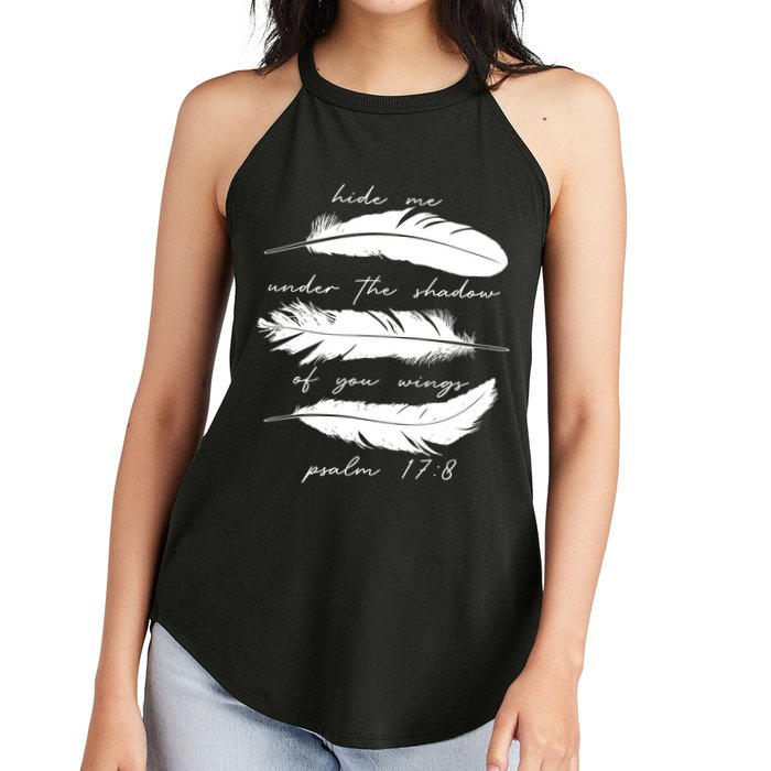Hide Me Under The Shadow Of You Wings Psalm 17 8 Women's Perfect Tri Rocker Tank