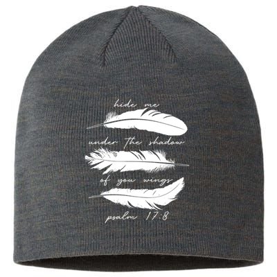 Hide Me Under The Shadow Of You Wings Psalm 17 8 Sustainable Beanie