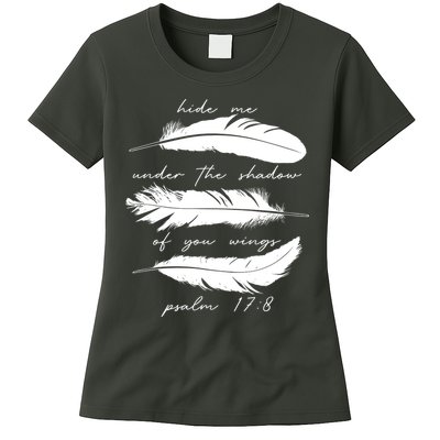 Hide Me Under The Shadow Of You Wings Psalm 17 8 Womens T-Shirt
