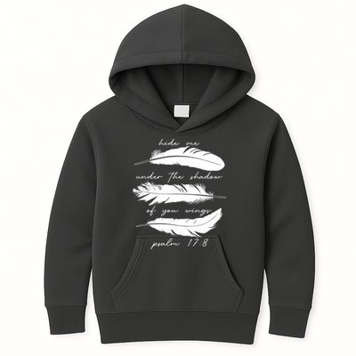 Hide Me Under The Shadow Of You Wings Psalm 17 8 Kids Hoodie