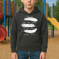 Hide Me Under The Shadow Of You Wings Psalm 17 8 Kids Hoodie