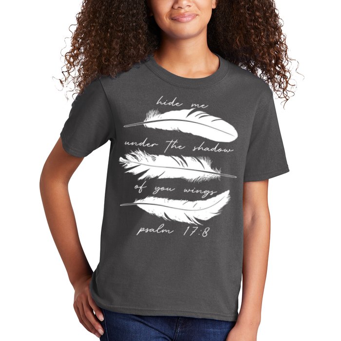Hide Me Under The Shadow Of You Wings Psalm 17 8 Kids T-Shirt