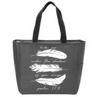 Hide Me Under The Shadow Of You Wings Psalm 17 8 Zip Tote Bag