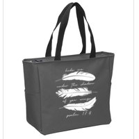 Hide Me Under The Shadow Of You Wings Psalm 17 8 Zip Tote Bag