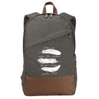 Hide Me Under The Shadow Of You Wings Psalm 17 8 Cotton Canvas Backpack