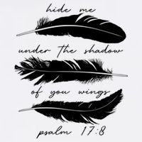 Hide Me Under The Shadow Of You Wings Psalm 17 8 Garment-Dyed Sweatshirt