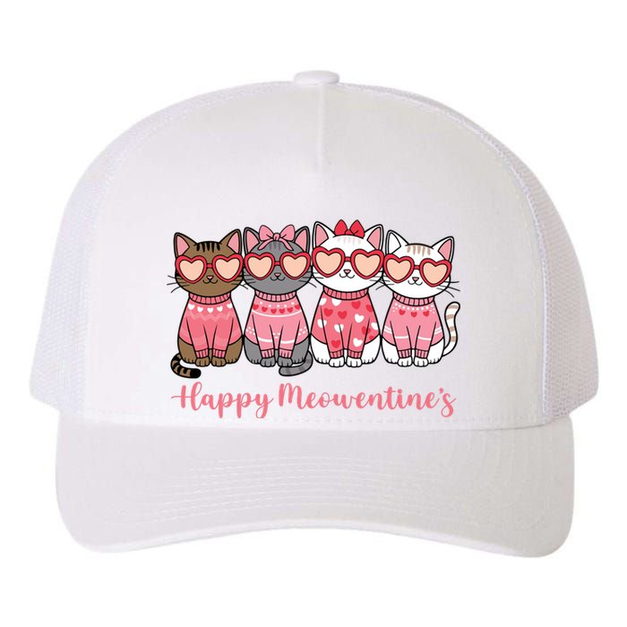 Happy MoewentineS Valentine Cat Funny Lover Yupoong Adult 5-Panel Trucker Hat