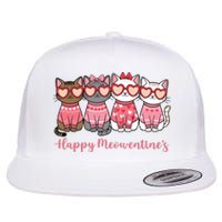 Happy MoewentineS Valentine Cat Funny Lover Flat Bill Trucker Hat