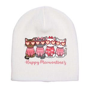 Happy MoewentineS Valentine Cat Funny Lover Short Acrylic Beanie