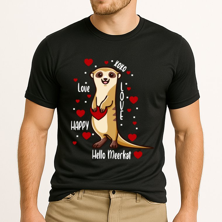 Hello Meerkat Valentines Day Cute Animal Love Vfunny Giftday Pajama Funny Gift Cooling Performance Crew T-Shirt