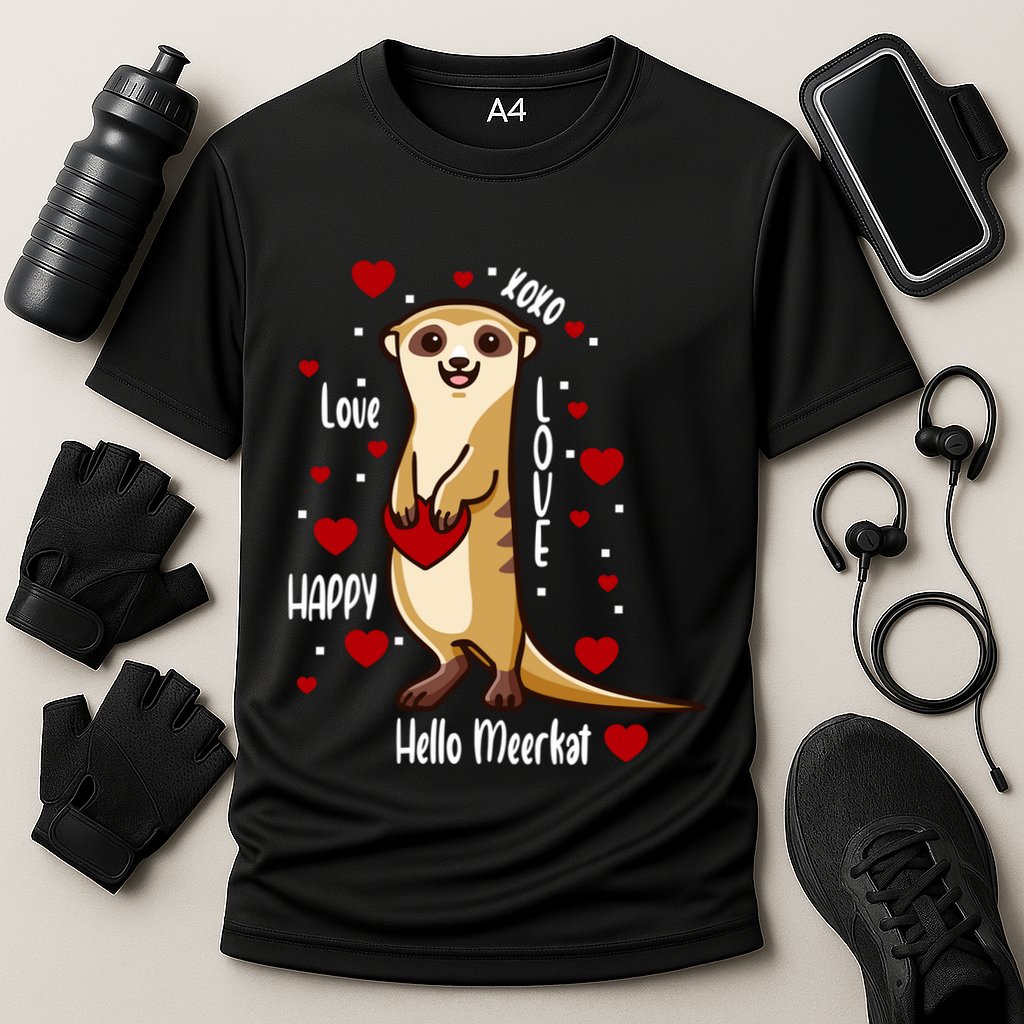Hello Meerkat Valentines Day Cute Animal Love Vfunny Giftday Pajama Funny Gift Cooling Performance Crew T-Shirt