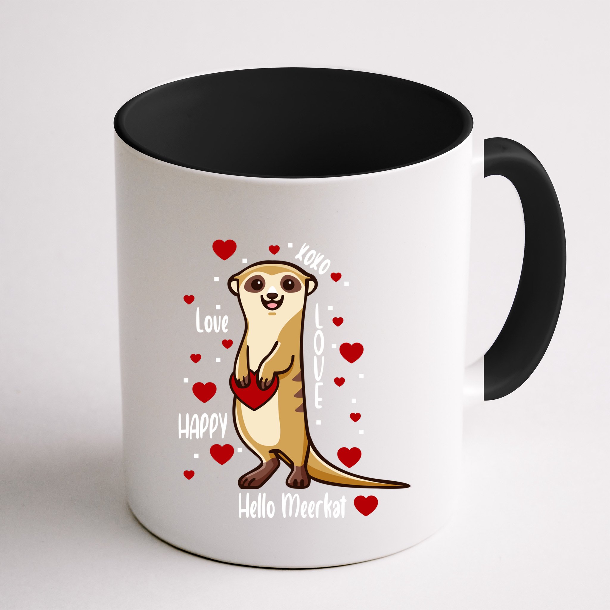 Hello Meerkat Valentines Day Cute Animal Love Vfunny Giftday Pajama Funny Gift Mug