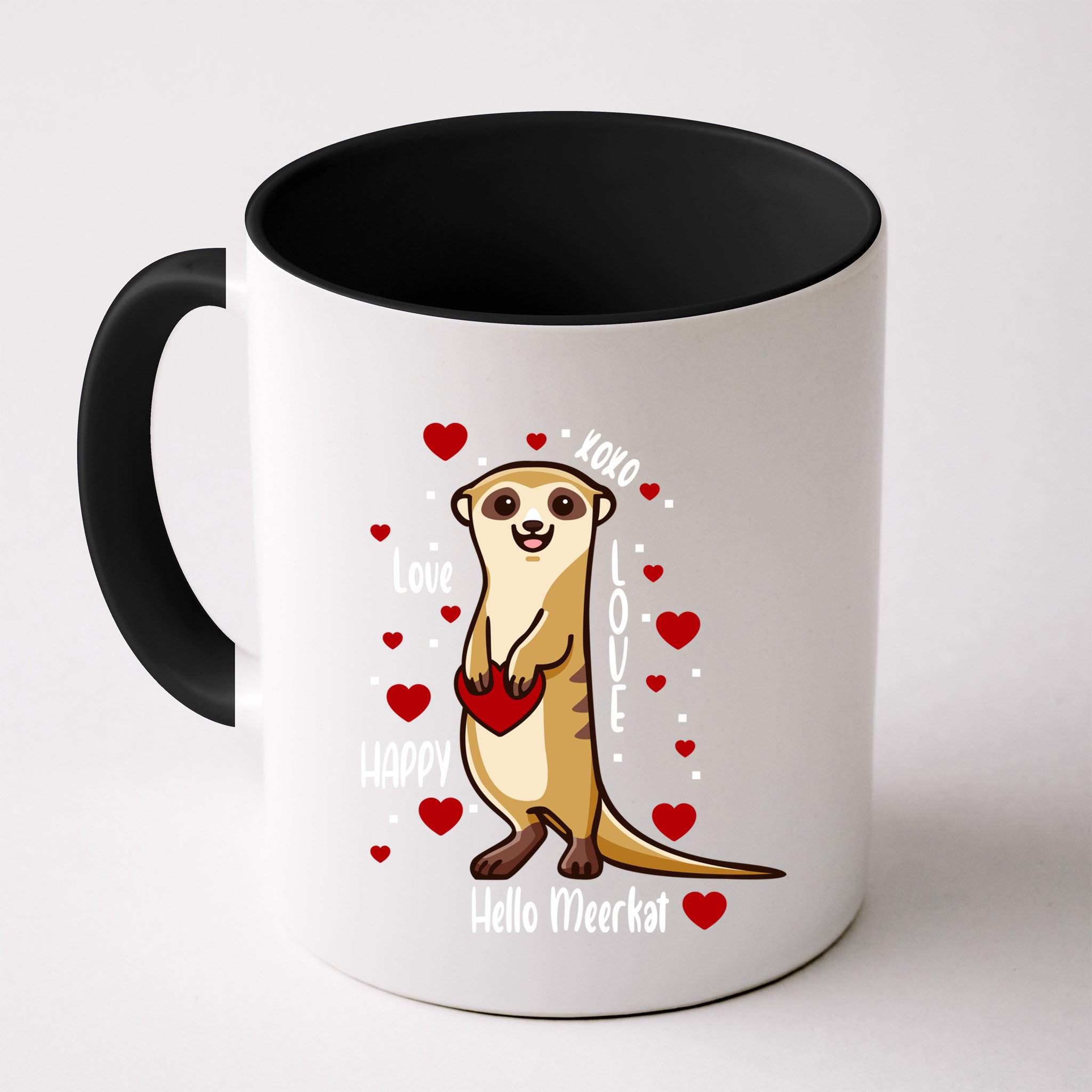 Hello Meerkat Valentines Day Cute Animal Love Vfunny Giftday Pajama Funny Gift Mug