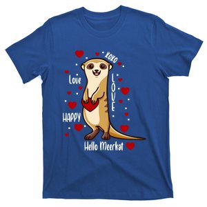 Hello Meerkat Valentines Day Cute Animal Love Vfunny Giftday Pajama Funny Gift T-Shirt