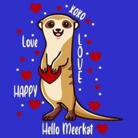 Hello Meerkat Valentines Day Cute Animal Love Vfunny Giftday Pajama Funny Gift Womens Tank Top