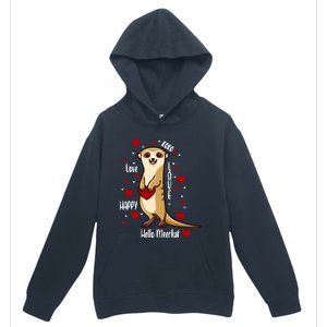 Hello Meerkat Valentines Day Cute Animal Love Vfunny Giftday Pajama Funny Gift Urban Pullover Hoodie