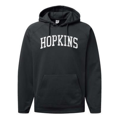 Hopkins Mn Vintage Athletic Sports Js02 Performance Fleece Hoodie