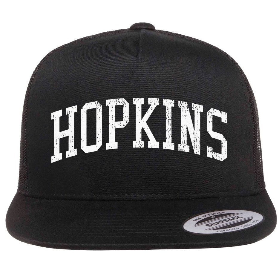 Hopkins Mn Vintage Athletic Sports Js02 Flat Bill Trucker Hat
