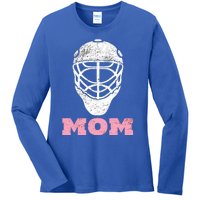 Hockey Mom Vintage Goalie Mask Meaningful Gift Gift Ladies Long Sleeve Shirt