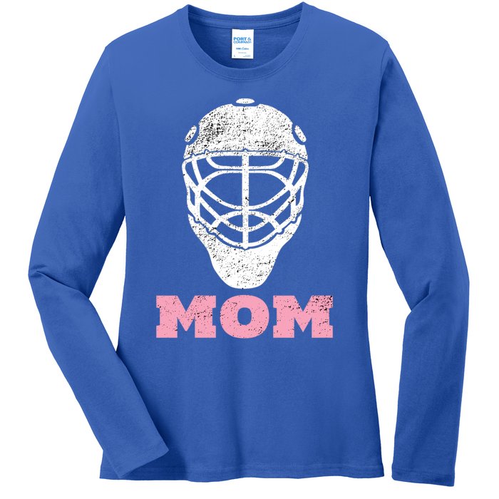 Hockey Mom Vintage Goalie Mask Meaningful Gift Gift Ladies Long Sleeve Shirt