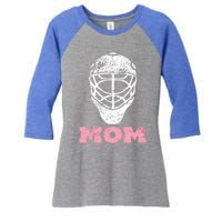 Hockey Mom Vintage Goalie Mask Meaningful Gift Gift Women's Tri-Blend 3/4-Sleeve Raglan Shirt