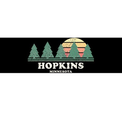 Hopkins Mn Vintage Throwback Retro 70s Design Bumper Sticker