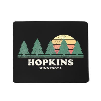 Hopkins Mn Vintage Throwback Retro 70s Design Mousepad