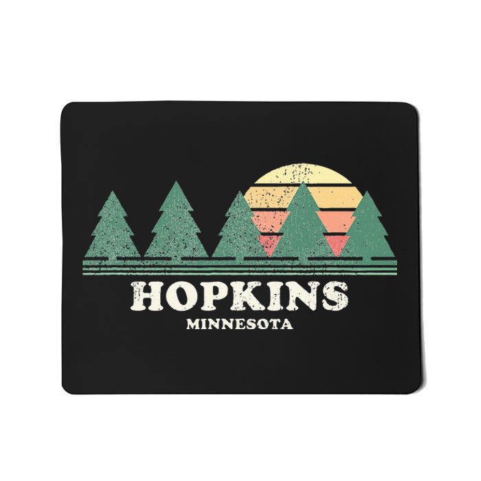 Hopkins Mn Vintage Throwback Retro 70s Design Mousepad