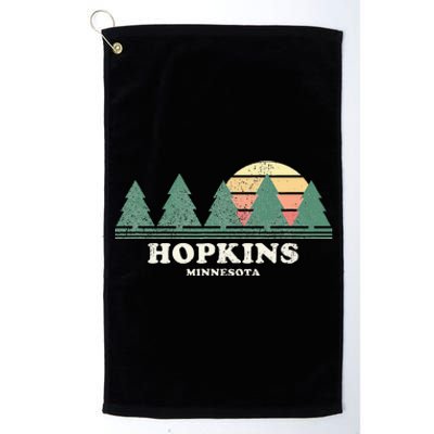 Hopkins Mn Vintage Throwback Retro 70s Design Platinum Collection Golf Towel