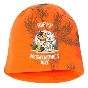 Happy Meowentines Valentines Day Cute Cat Kitten Vday Pajama Gift Kati - Camo Knit Beanie