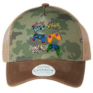 Halloween Monster Video Game Controllers Legacy Tie Dye Trucker Hat