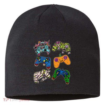 Halloween Monster Video Game Controllers Sustainable Beanie