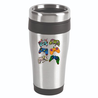 Halloween Monster Video Game Controllers 16oz Travel Tumbler
