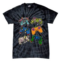 Halloween Monster Video Game Controllers Tie-Dye T-Shirt