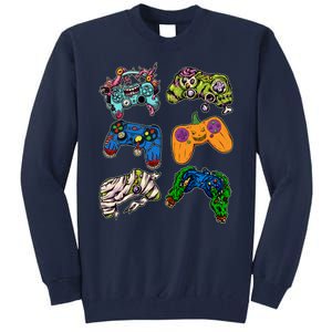 Halloween Monster Video Game Controllers Tall Sweatshirt