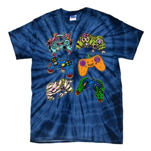 Halloween Monster Video Game Controllers Tie-Dye T-Shirt