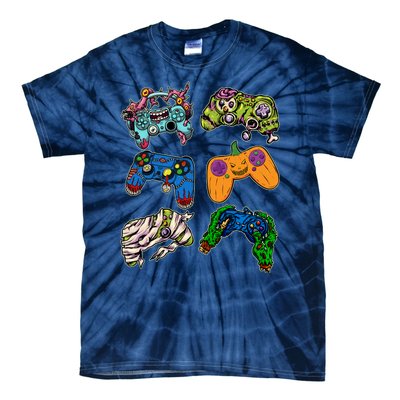 Halloween Monster Video Game Controllers Tie-Dye T-Shirt