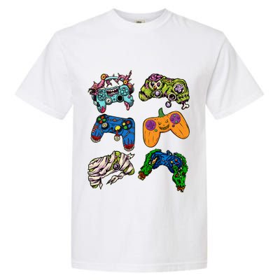 Halloween Monster Video Game Controllers Garment-Dyed Heavyweight T-Shirt