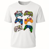 Halloween Monster Video Game Controllers Performance Shirt