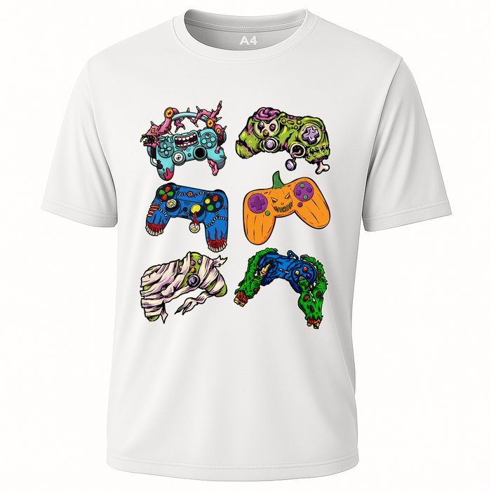 Halloween Monster Video Game Controllers Performance Shirt
