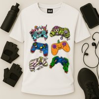 Halloween Monster Video Game Controllers Performance Shirt