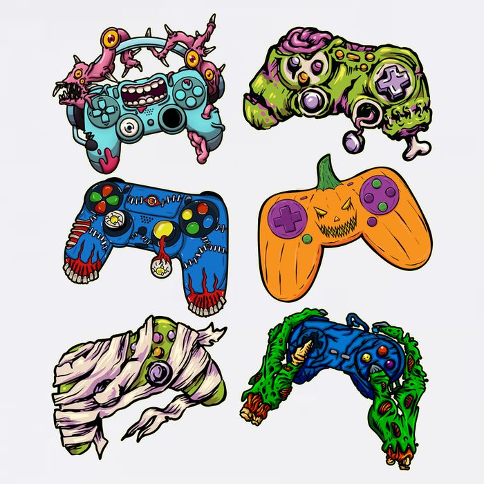 Halloween Monster Video Game Controllers Performance Shirt