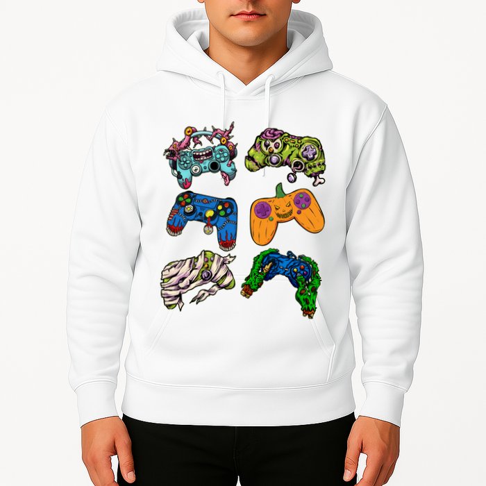 Halloween Monster Video Game Controllers Hoodie