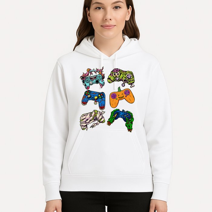 Halloween Monster Video Game Controllers Hoodie