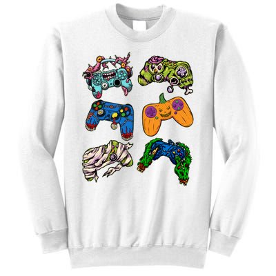 Halloween Monster Video Game Controllers Sweatshirt