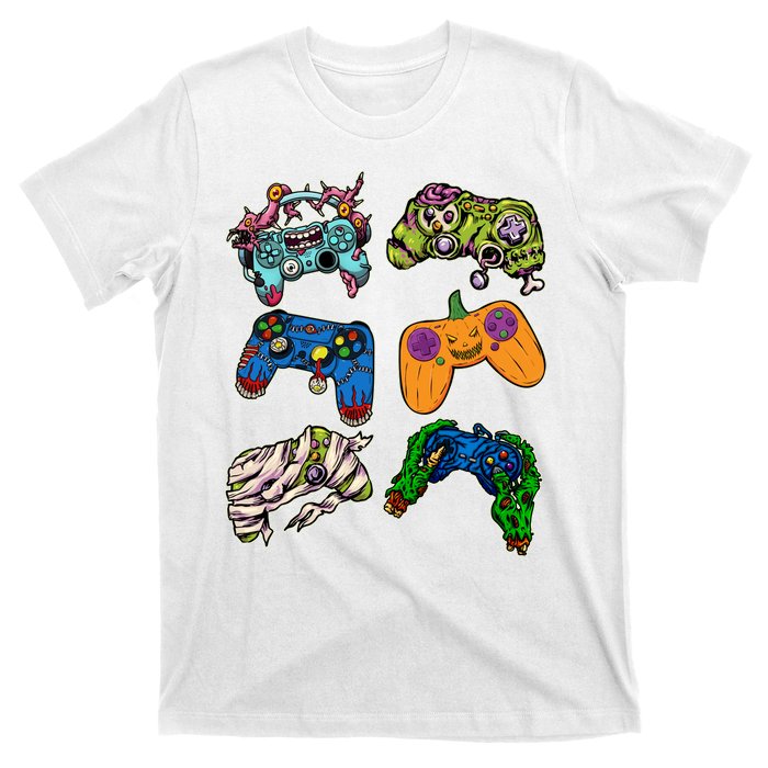 Halloween Monster Video Game Controllers T-Shirt